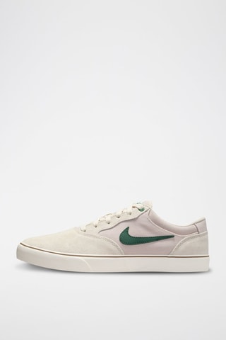 Nike SB Chron 2 en nubuck - Ecru et vert