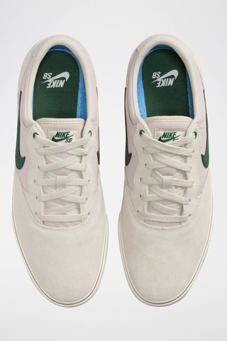 Nike SB Chron 2 en nubuck - Ecru et vert