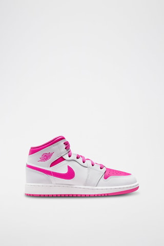 Air Jordan 1 Mid en cuir - Gris clair