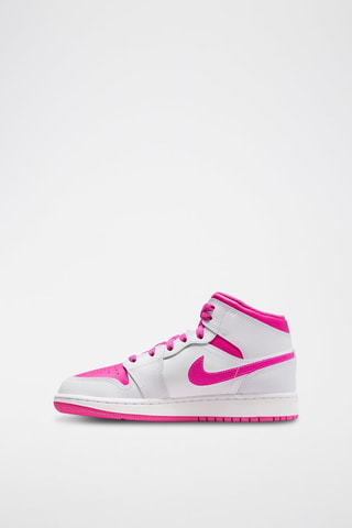Air Jordan 1 Mid en cuir - Gris clair