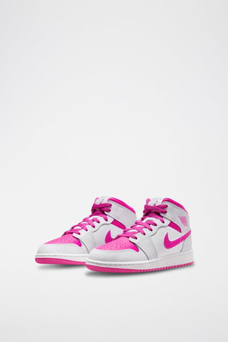 Air Jordan 1 Mid en cuir - Gris clair