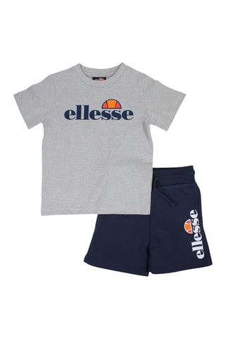 Set van 2 T-shirts en Short - Grijs en Marineblauw Ellesse - Grijs en marineblauw