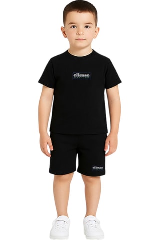Set van 2 T-shirts en Short - Wit en Zwart Ellesse - Zwart en wit