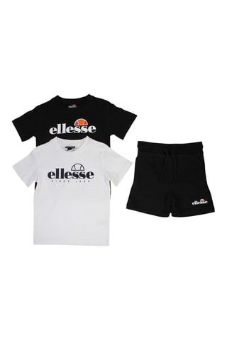 Set van 2 T-shirts en Short - Zwart en Wit Ellesse - Zwart en wit