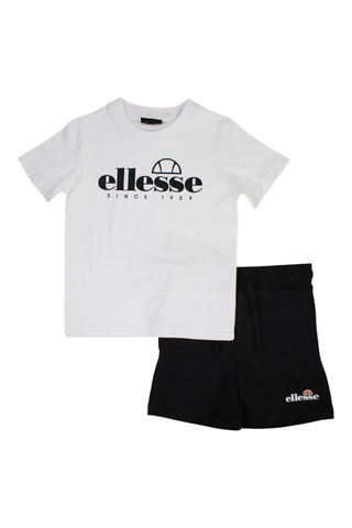 Set van 2 T-shirts en Short - Zwart en Wit Ellesse - Zwart en wit