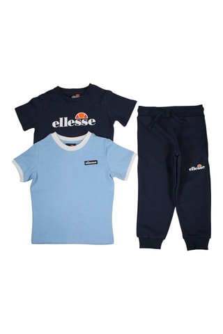 Set van 2 T-shirts en Joggingbroek - Marineblauw Ellesse - Marineblauw en blauw