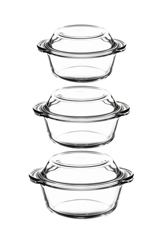3 fuentes para horno - 19 x 15,9/21,8 x 18,7 y 25,1 x 22 cm