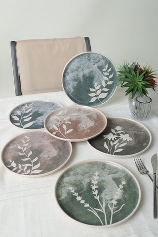 6 platos de postre - 22 cm