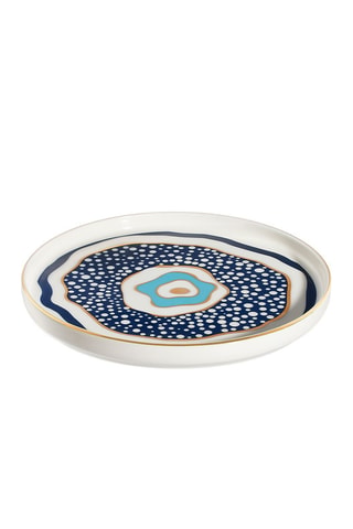 6 platos de postre de porcelana - 21 cm