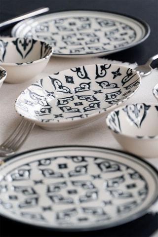 Vajilla de porcelana para el desayuno - 20 piezas