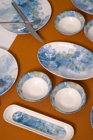 Vajilla de porcelana para el desayuno - 20 piezas