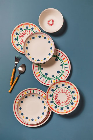 Service de vaisselle en porcelaine - 24 pièces