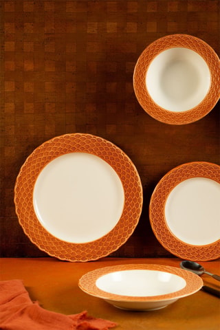 Service de vaisselle en porcelaine - 24 pièces