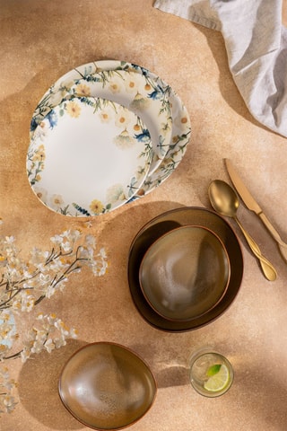 Service de vaisselle en porcelaine - 24 pièces
