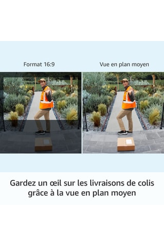 Sonnette vidéo connectée - Champ de vision 150°