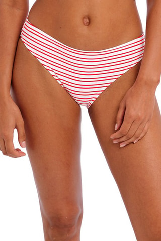 Braga de bikini New Shores - Blanco y rojo - Freya Swim