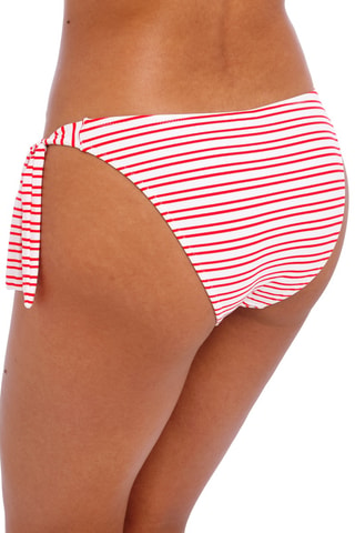 Braga de bikini New Shores - Blanco y rojo - Freya Swim