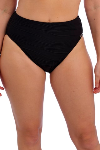 Braga de bikini de talle alto Beach Waves - Negro - Fantasie Swim