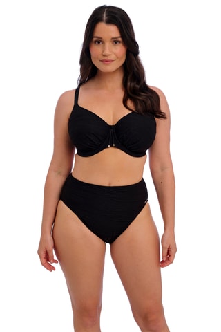 Braga de bikini de talle alto Beach Waves - Negro - Fantasie Swim