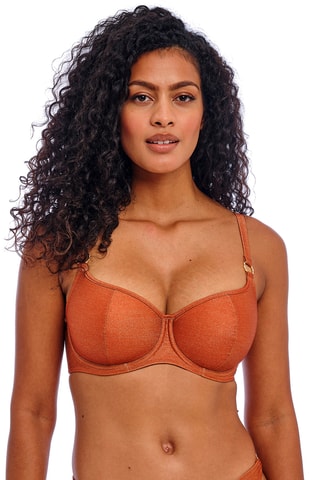 Sujetador de bikini Arizona Wave - Rojo teja - Freya Swim