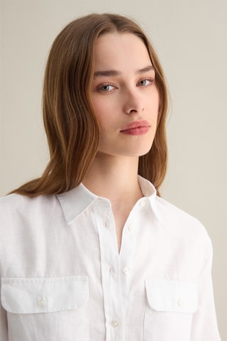 Camisa de lino - Blanco