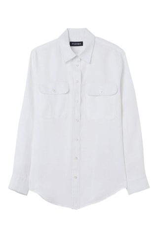 Camisa de lino - Blanco