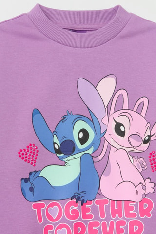 Sudadera y pantalón Angel y Stitch Lilo y Stitch Disney - Azul, negro y violeta