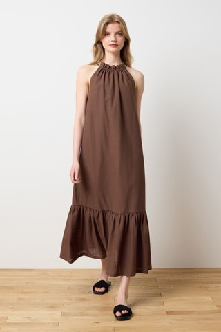 Vestido largo - Marrón