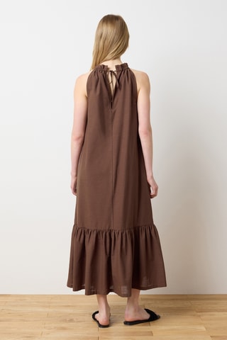 Vestido largo - Marrón