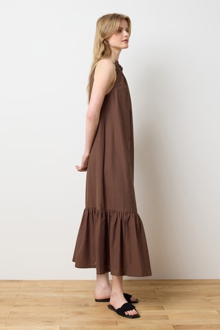 Vestido largo - Marrón