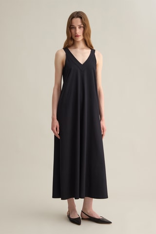 Vestido midi - Negro