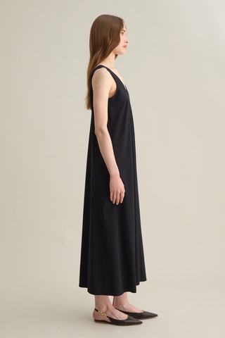 Vestido midi - Negro