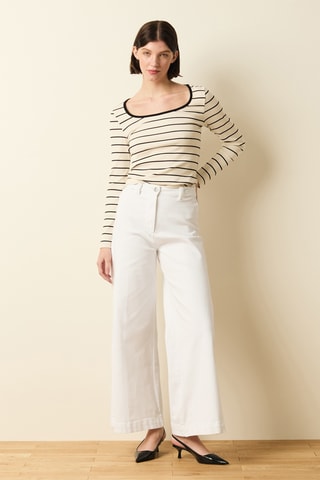 Vaquero wide leg - Blanco