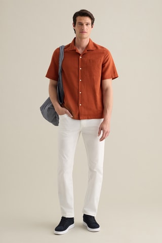 Camisa de lino - Marrón