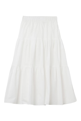 Falda midi - Blanco