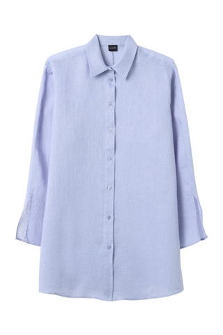 Camisa de seda - Celeste