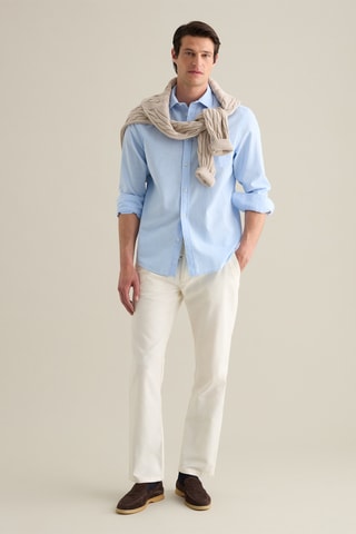 Pantalón chino de lino - Rosa