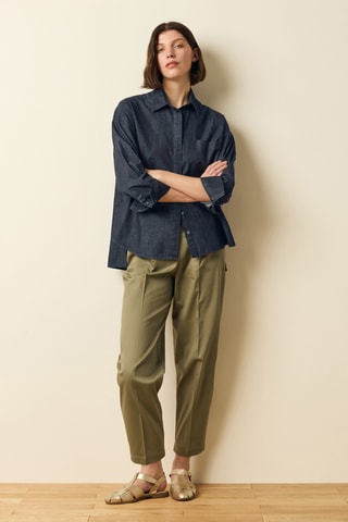 Camisa vaquera oversize - Azul