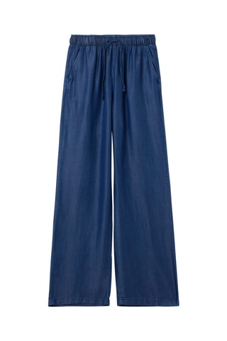 Pantalón wide leg - Azul