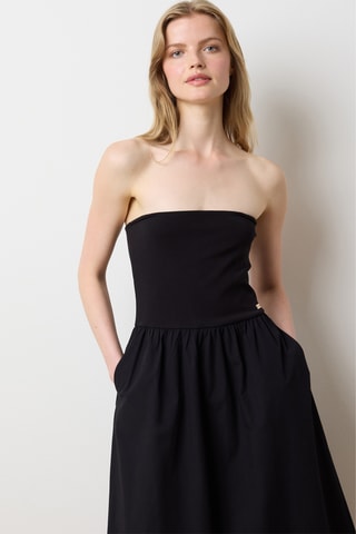 Vestido bustier - Negro