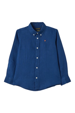 Camisa de lino - Azul