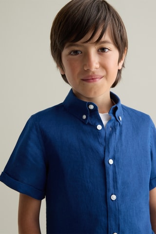 Camisa de lino - Azul