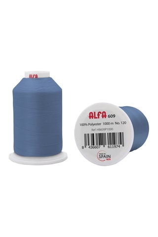 5 rocchetti di filo - 1000 m - Azzurro
