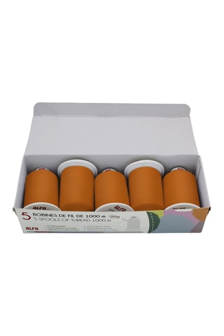5 rocchetti di filo - 1000 m - Arancione