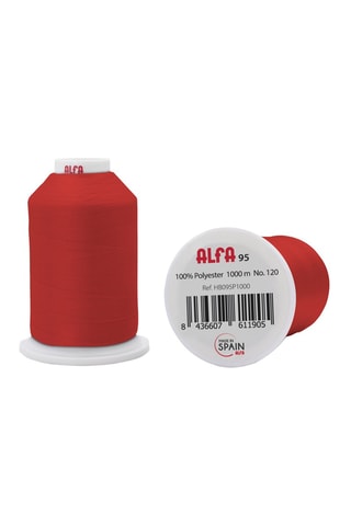 5 rocchetti di filo - 1000 m - Rosso acceso