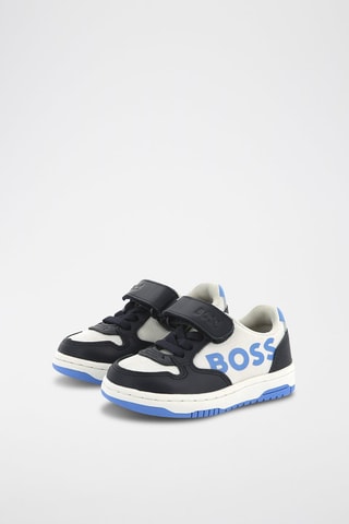 Sneakers in pelle - Navy - Boss
