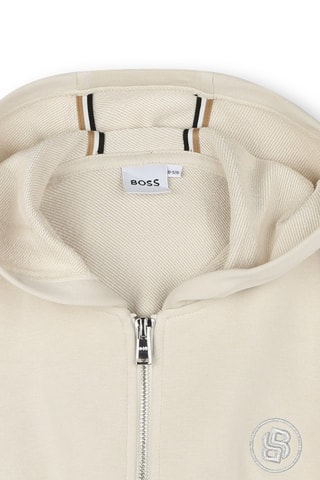 Cardigan con cappuccio - Beige