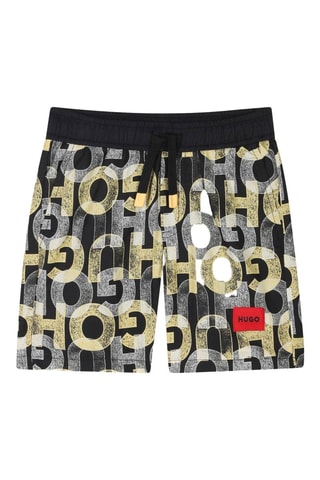 Costume shorts - Nero e giallo - Hugo