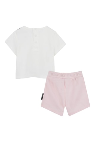 T-shirt e shorts - Bianco e rosa chiaro - Marc Jacobs