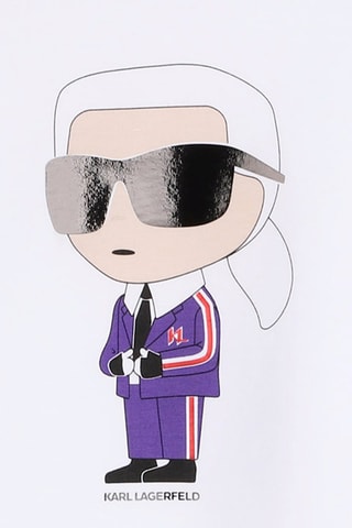 T-shirt in cotone bio Karl Lagerfeld - Bianco - Karl Lagerfeld